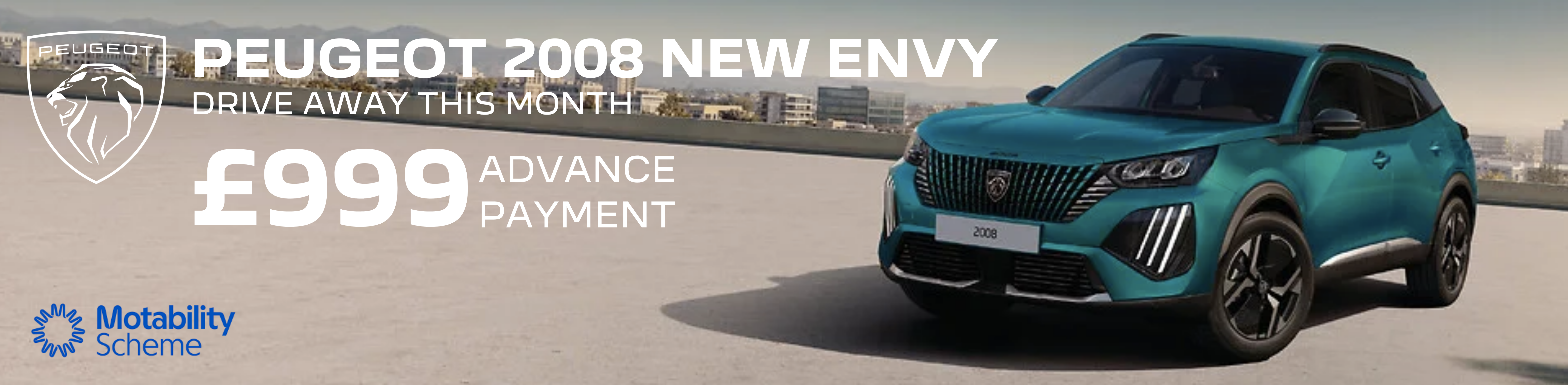 New Peugeot 2008 Envy Motabiltiy